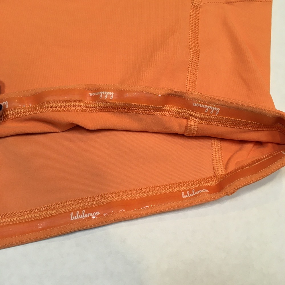 Lululemon Pace Rival Skirt Skort Sz 10 Regular Orange Pickleball Tennis Run - Picture 11 of 15